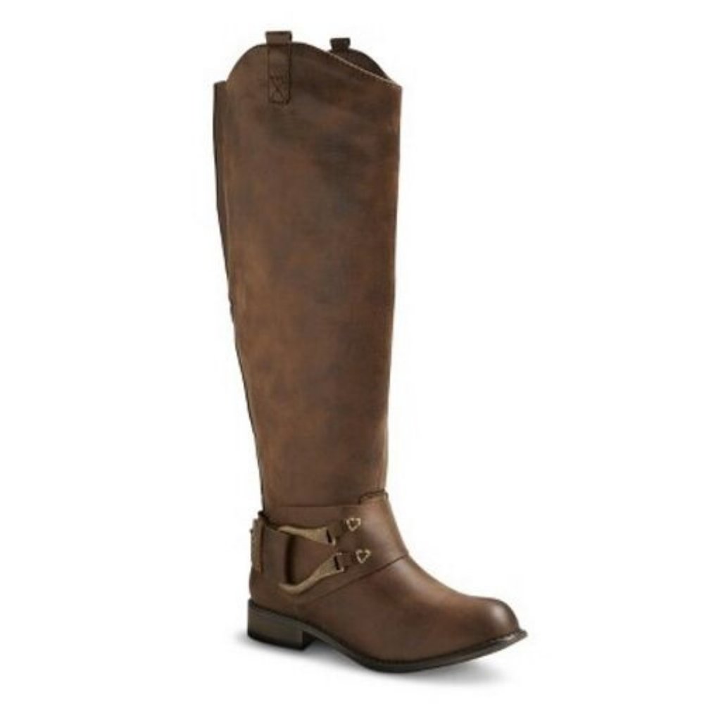 Mossimo Women's Kamari Tall Harness Buckle Boots